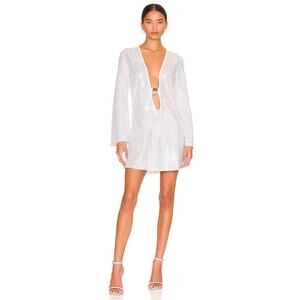 DODO BAR OR Jullie Mini Dress in Silver  - Italian Size 42